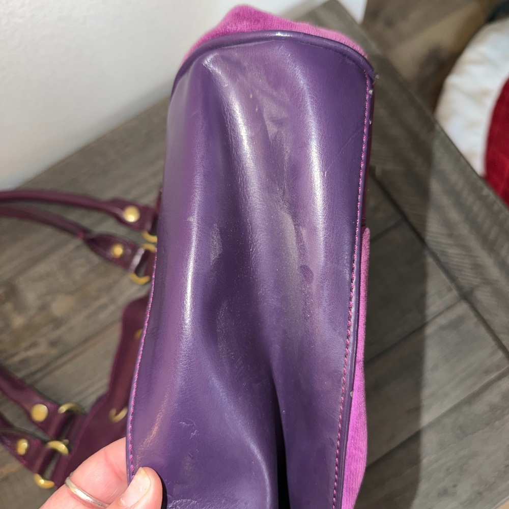 Vintage Y2K Juicy Couture Daydreamer bag in purple velvet EUC - Picture 11 of 16